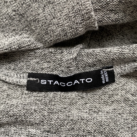 Staccato Funnel Neck Hacci Top 💗 Gray - Picture 12 of 13
